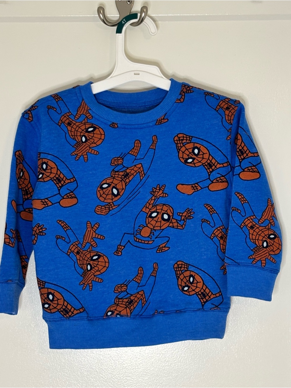 Jumping Beans Marvel Blue Sweatshirt with Spiderman Graphics Brand New Day